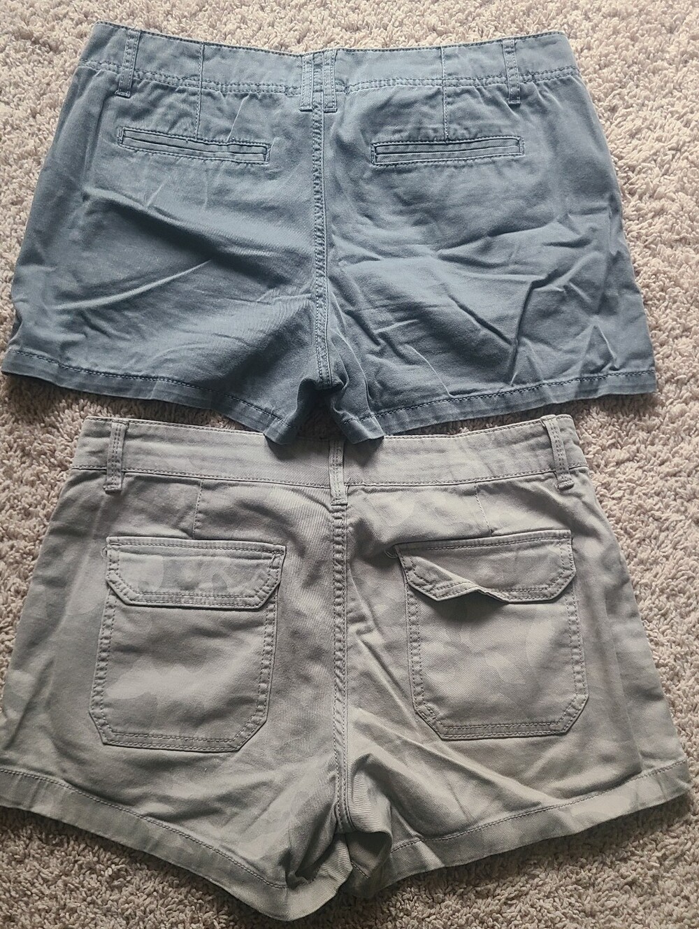 Y2K Shorts Lot 2 Pairs Women's Size 8 Camo Chino Outdoor Comfy Preppy Merona - Picture 7 of 9